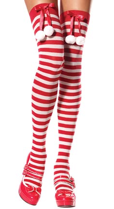 Cute Bow Striped Christmas Stockings